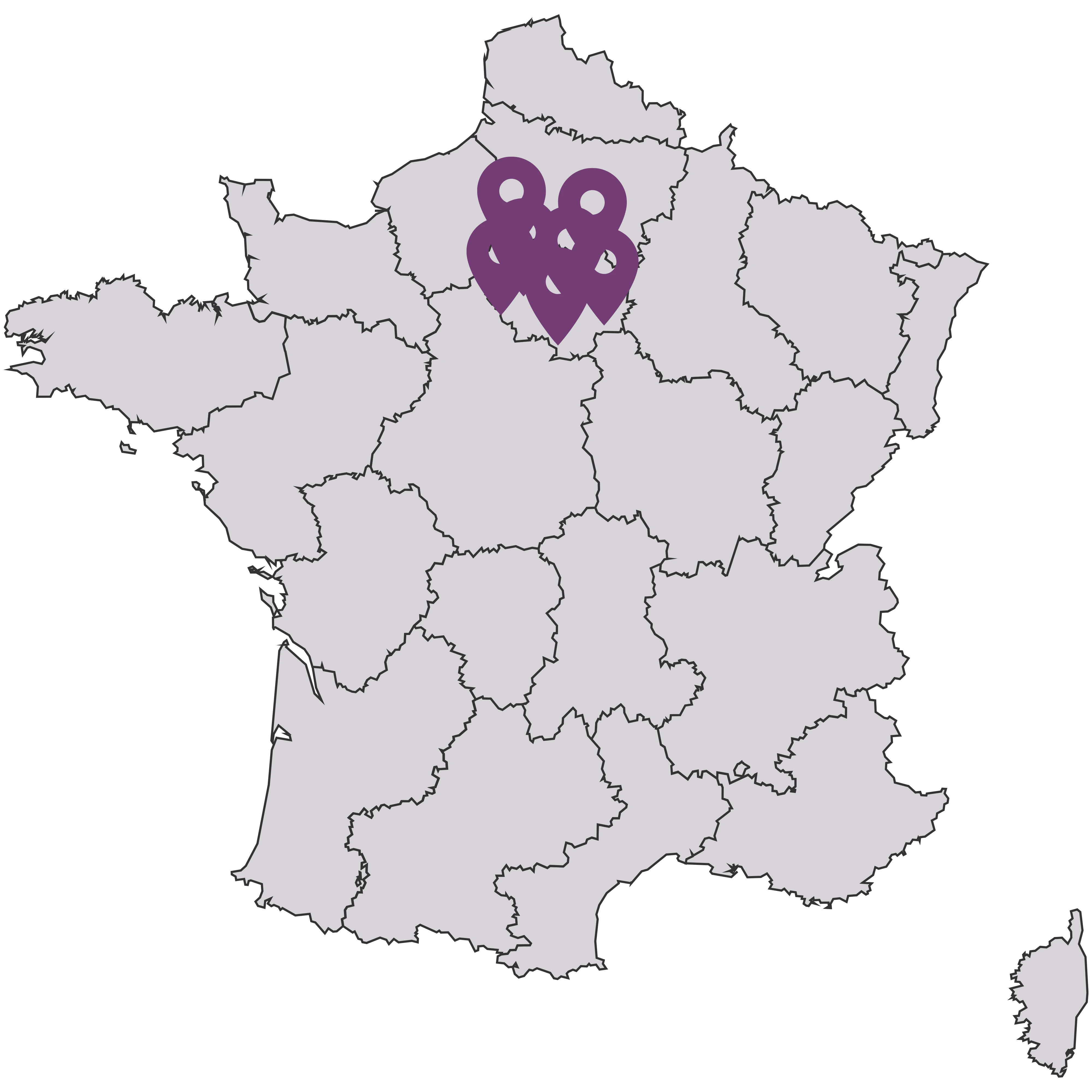 Carte de la France