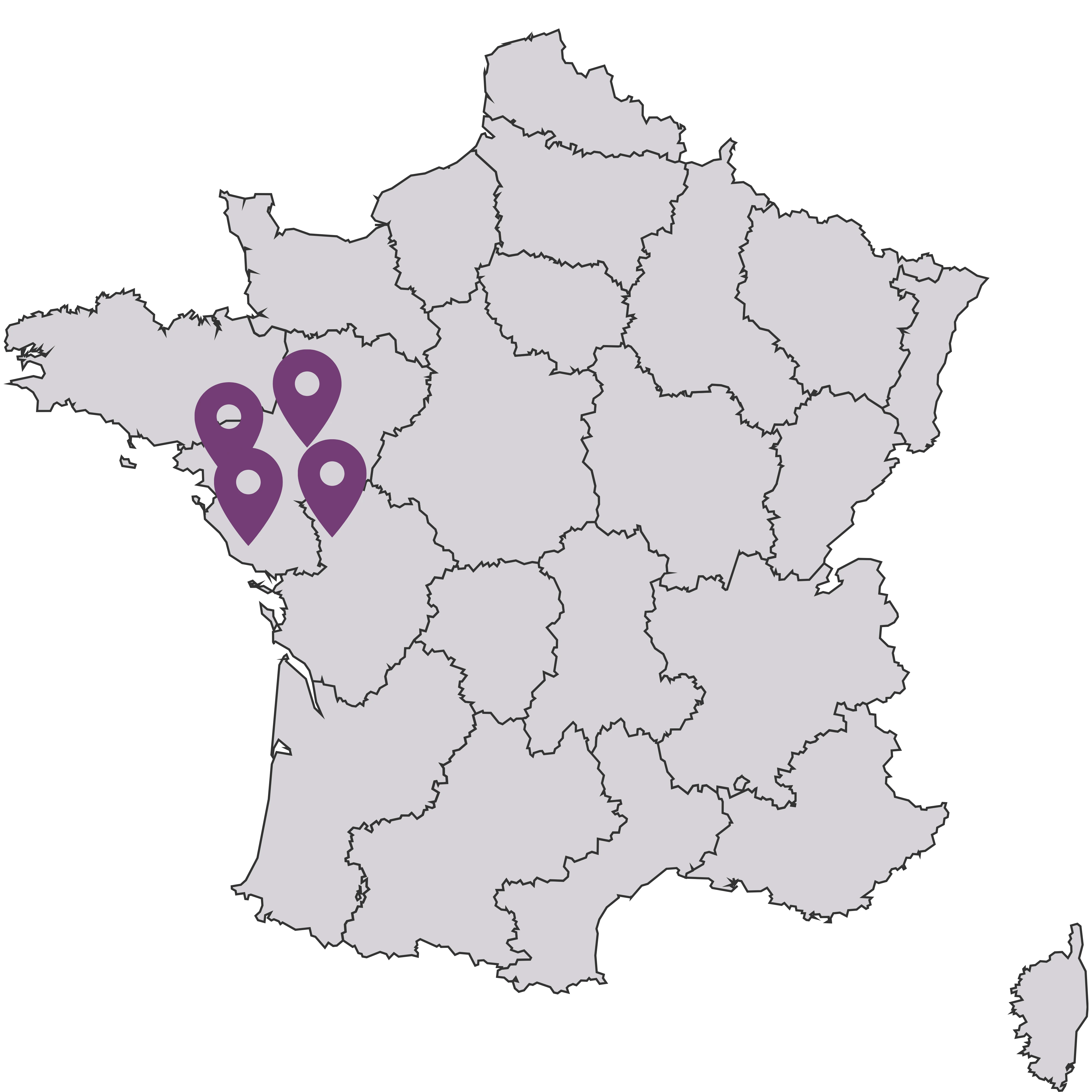Carte de la France