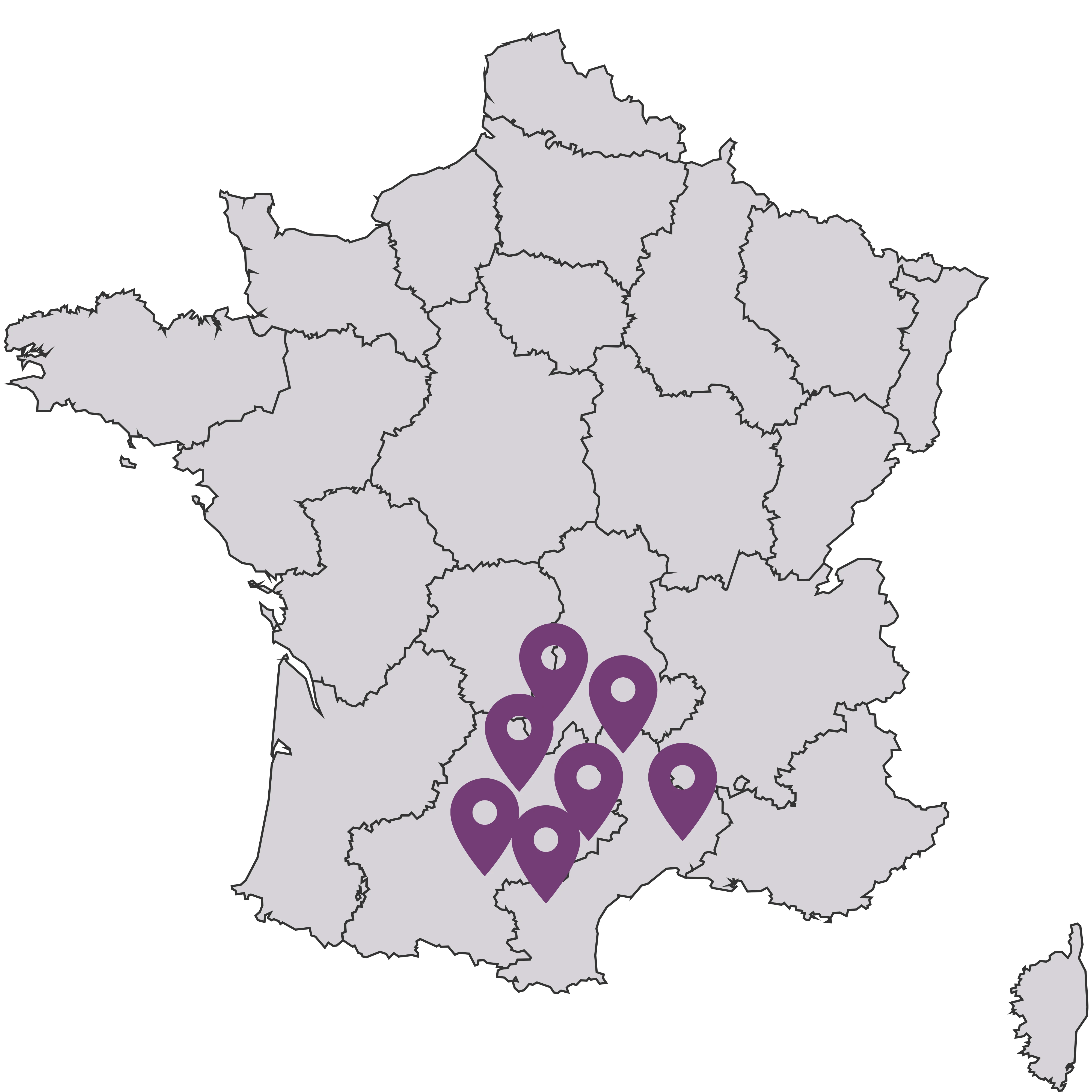 Carte de la France